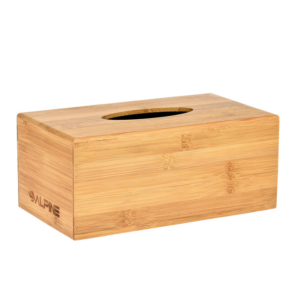 Alpine Industries Bamboo Wooden Tissue Box Cover 406-BMB